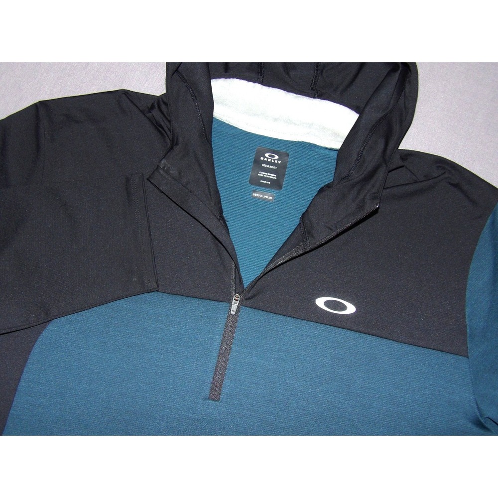 OAKLEY Light Weight Stretch Pull Over 1/4 Zip Athletic‎ Hoodie Running Men's XL